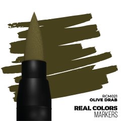 AK Interactive - Real Colors Marker - Olive Drab 