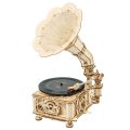 Wooden Mechanical Gears - Classical Gramophone