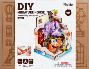 Rolife Sea Holiday Restaurant DIY Miniature House Kit