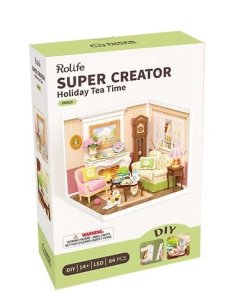 Rolife Super Creator Holiday Tea Time 84 PCS 