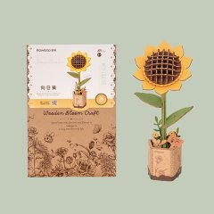 Wooden Bloom Craft: Sunflower