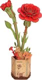 Robotime Rowood - Red Carnation Flowers