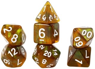 Sirius Dice: Gaming Treasures Unearthed 7-Die Set: Peridot