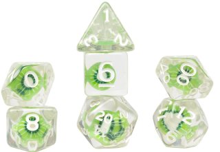 Sirius Dice Fruit Slice Kiwi 7-Die Set