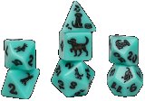 Sirius Dice Animals Seafoam Shepherd 7-Die Set
