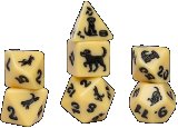 Sirius Dice Animals Golden Pup 7-Die Set