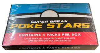 2026 Super Products Pokestars (Pokemon) 4 Packs Per Box
