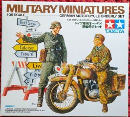 Tamiya Military Miniatures German Motorcycle Orderly Set 1/35