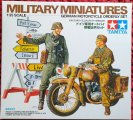 Tamiya Military Miniatures German Motorcycle Orderly Set 1/35