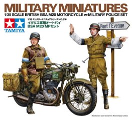 Tamiya - British BSA M20 Motorcycle Military Police Set 1/35