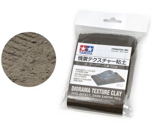Tamiya - Diorama Texture Clay - Soil Effect, Dark Earth