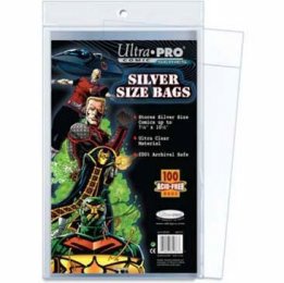 Silver Size Bags 7 1/4 X 10 1/2