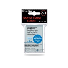 Up Board Game Sleeves Mini American - 50 Ct - 41x63mm