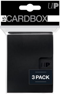 Ultra-Pro Deck Box 15+ Card Box 3pk Noir / Black