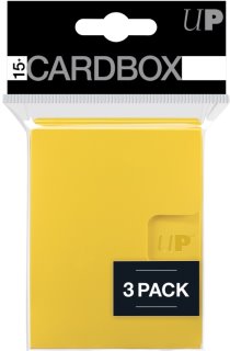 Ultra-Pro Deck Box 15+ Card Box 3pk Jaune / Yellow