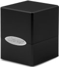Up Boite de Rangement Satin pour Cartes de jeux / Deck Box Satin Cube Jet Black