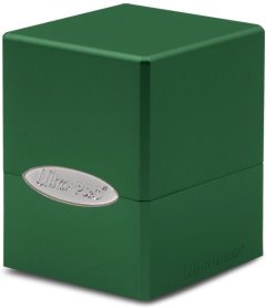 Up Boite de Rangement Satin pour Cartes de jeux / Deck Box Satin Cube Forest Green