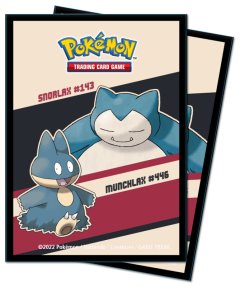 Protecteurs à Cartes Individuelles Pokemon Snorlax/Munchlax Deck Protector