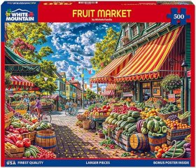 White Mountain Fruit Market 500 PCS Puzzle