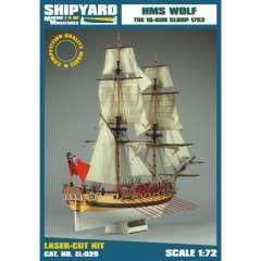 HMS Wolf 1754 1/72 Laser Cut