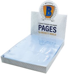 Beckett Shield: Pages 9-Pocket 100ct / Pages 9 Pochettes Boite de 100