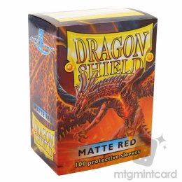 Dragon Shield Sleeves - 100 - Red/Rouge Matte