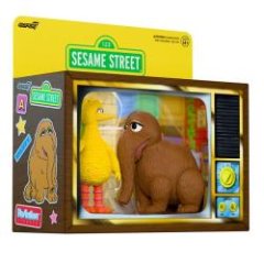 Super7 ReAction Figurines Sesame Street Big Bird & Snuffy