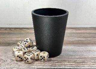 Flexible Dice Cup Black