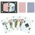 Copag Cartes à jouer 100% Plastique - Paquet Double - Format Poker - Index Double - Rouge et Bleu
