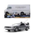 Jada Hollywood Rides Back To The Future 40th Anniversary Time Machine Dr. Brown Truck 1/24