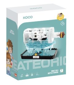Koco Drift Bottle Black And White Ship - 964 Pcs