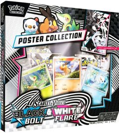 2025 Pokemon Sv10.5 Black Bolt & White Flare Unova Poster Collection
