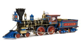 Occre - 1/32 Jupiter American 4-4-0 Steam Locomotive & Tender (Train en Bois et Métal, Niveau Intermédiaire)