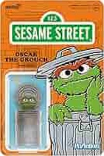 Super7 ReAction Figurines Sesame Street Oscar The Grouch