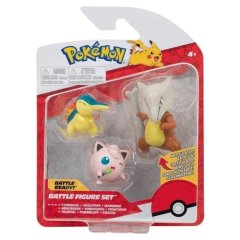 Pokémon Battle Figurines paquet de 3 Hericendre + Rondoudou + Ossatueur