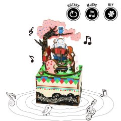 Boite de Musique en Bois/DIY Wooden Music Box - Forest Concert