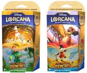 2024 Disney Lorcana Les terres d'encre: Ensemble de départ Rubis/Saphir
