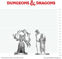 D&D Nolzurs Marvelous Miniatures Human Druid & Elf Sorcerer