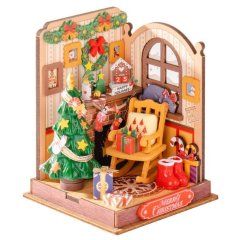 Rolife DIY Miniature House Christmas Fireplace