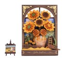 Rowood Golden Sunflower Wall Art 3D Wooden Puzzle