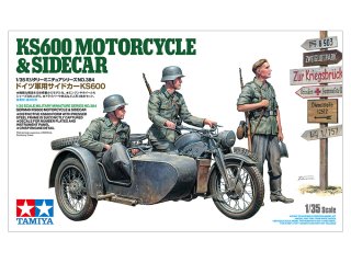 Tamiya - KS600 Motorcycle & Sidecar 1/35