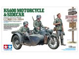 Tamiya - KS600 Motorcycle & Sidecar 1/35