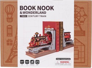 Rolife Book Nook Century Train and Wonderlant 3D Wooden Puzzle