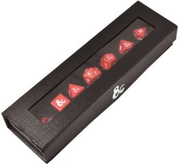 Up Dice Heavy Metal D&D 7-Die Set Red and White
