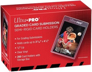 Up Grand Protecteur Semi-Rigide pour soumission de cartes gradées/ Sleeves Semi-Rigid Tall (Graded Card Submission)