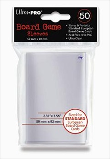 Up Board Game Sleeves Standard Euro - 50Ct - 59x92mm