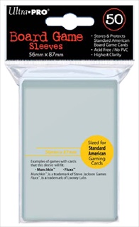 Up Board Game Sleeves Standard American - 50 Ct - 56x87mm