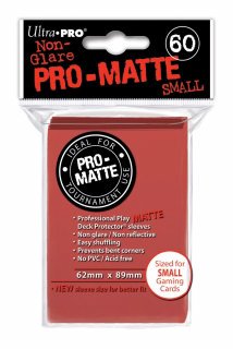 Étui À  Cartes Matte - 60 Ct - Petit - Rouge/Red